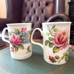 ROY KIRKHAM English Rose fine bone china mugs